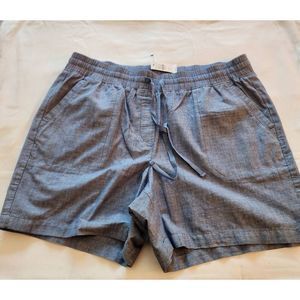Talbots Cotton Blue Shorts Size PL NWT